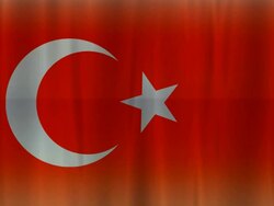 Flag of Turkey background (HD 720) Stock Footage