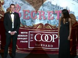 SPEECH - Hosts introduce Neil Patrick Harris - Neil Patrick Harris named Harvard Universitys Hasty Pudding Theatricals Man of the Year Stock Footage