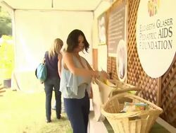 Olivia Munn at the Elizabeth Glaser Pediatric AIDS Foundation's 22nd Annual 'A Time For Heroes' Celebrity Carnival at Los Angeles CA. (Footage by WireImage Video/Getty Images Entertainment Video) Stock Footage