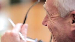 Close up of lawyer laughing in meeting Stock Footage