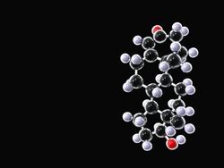 Testosterone molecule Stock Footage