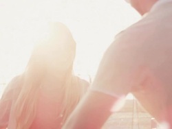 Couple at the beach Stock Footage