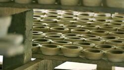 Handmade Ceramics Factory in Lampang Province Stock Footage