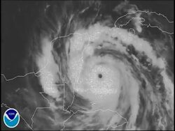 WRAP Hurricane strikes Yucatan, satellite images ADDS more satellite images News Clip
