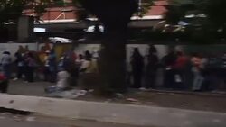 Queues due to food shortages in Caracas, Venezuela News Clip