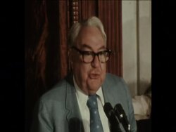 SYND 13 7 74 SENATOR SAM ERVIN PRESS CONFERENCE News Clip