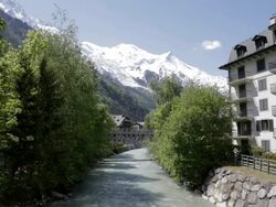 City of Chamonix In Summer, France Stock Footage
