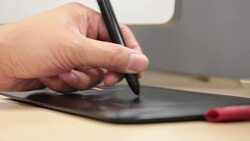 Design at work with wacom Stock Footage