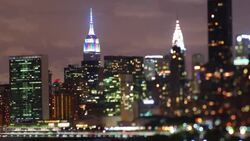 Manhattan night time lapse 4k Stock Footage