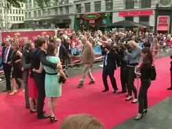 Ben Cross at The Great British Premiere of Chariots of Fire at Leicester Square on July 10, 2012 in London, England (Footage by WireImage Video/Getty Images) Stock Footage