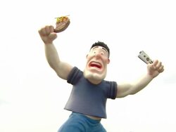 Duff Goldman's Cake at DIRECTV Continues To Dominate Super Bowl Week With First Ever DIRECTV Super Fan Festival - Night One Stock Footage