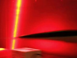 Parcel Scanner Station in Distribution Center CU Stock Footage