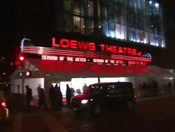 ATMOSPHERE: Theatre at the 'Season Of The Witch' New York Premiere at New York NY. (Footage by WireImage Video/GettyImages) Stock Footage