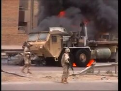 Bomb explodes near US military truck News Clip