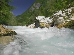 Mountain River Super Slow Motion Stock Footage