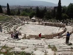 Theatre of Dionysus, Acropolis, Athens, Greece Stock Footage