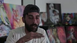 Colourful murals brighten refugee camp News Clip