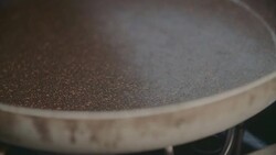 Preparing Homemade Sesame Bread Stock Footage