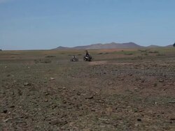 Good Looking Young Couple ride Quad Bike Stock Footage