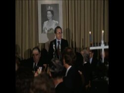 SYND 9 12 74 INFORMATION MINISTER YARIV ADDRESSES THE ANNUAL BALFOUR DINNER Instructional Video