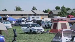 People camping at the Solarfest festival in Madras, Oregon to watch the total solar eclipse News Clip