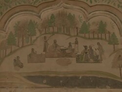 Pull Back Interior Ahhichatragarh Fort Nagaur Rajasthan India Stock Footage