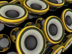 Loudspeakers series Stock Footage