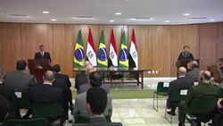 Egyptian president meets Brazilian counterpart during official visit to Brazil News Clip