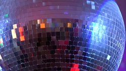 Rotating disco ball in a bar News Clip