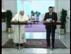 EGYPT: POPE JOHN PAUL II ARRIVES IN CAIRO (2) News Clip