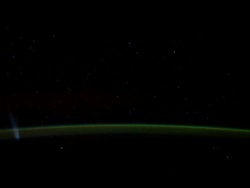 Lovejoy Comet Flies over Southern Hemisphere Stock Footage