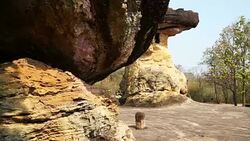 Phu Phrabat Historical Park Stock Footage