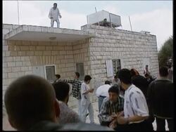 West Bank - Palestines clash with police News Clip