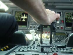 CockPit power handle Stock Footage