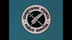 CU Logo of Advertising Council / United States Stock Footage