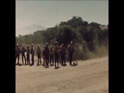 SYND 6-8-72 FIRE FIGHTERS AT BIG SUR News Clip