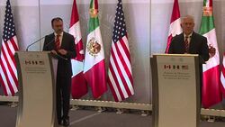 CLEAN : US Mexican Canadian foreign ministers meet News Clip