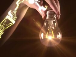 lightbulb abstract Stock Footage