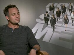 INTERVIEW - Mark Ruffalo talks about the character he plays and how he is not much like him at "Now You See Me" Press Junket Stock Footage