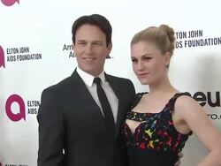 Anna Paquin And Stephen Moyer at the Elton John AIDS Foundation Presents 22nd Annual Academy Awards Viewing Party Sponsored By Chopard, Neuro Drinks And Wells Fargo Stock Footage