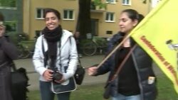 CLEAN : Anti racism demo at the neo Nazi murder News Clip