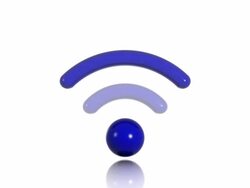 WiFi 01 Blue Spot Stock Footage