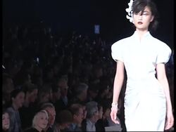 Galliano blends androgynous tailoring with Hollywood glamour News Clip