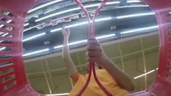 Shopping basket point of view Stock Footage