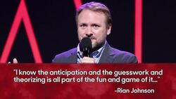 'Last Jedi': Rian Johnson on 'Star Wars' Fan Theories, Filming in Ireland | THR News News Clip