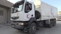 CLEAN : Rebel held town east of Syria capital gets aid: UN News Clip