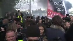 CLEAN : France's Macron booed in Le Pen country News Clip