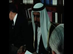 SYND 4 9 71 QATAR AND UK SIGN FRIENDSHIP TREATY News Clip