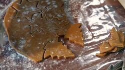 Preparing Christmas Cookies in Domestic Kitchen Stock Footage