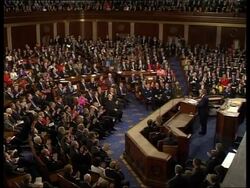 EDIT of President George W Bush's State of the Union address News Clip